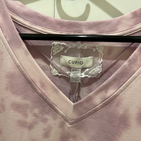 Tie-dye lavender top short sleeve women’s M - Picture 4 of 9